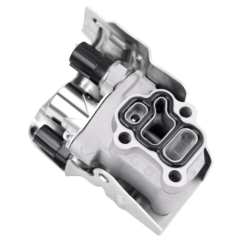 MNJWS 15810-RAA-A03 VTEC Solenoid Spool Valve with Oil Pressure Switch & Gasket - Fit for 2002-2011 Honda Acura - 2.4L Accord, CR-V, Element, 2.0L Civic,RSX - Replace 15810-PNE-G01, 15810-PPA-A01, 917-224 - Image 1